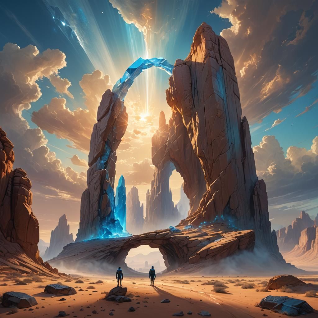 Surreal Desert Arch: Fantasy Concept Art
