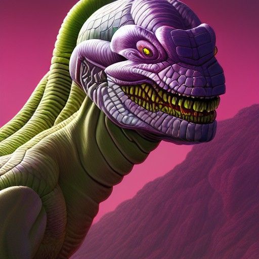 Reptilian Frieza Fusion in Hyperrealism Style