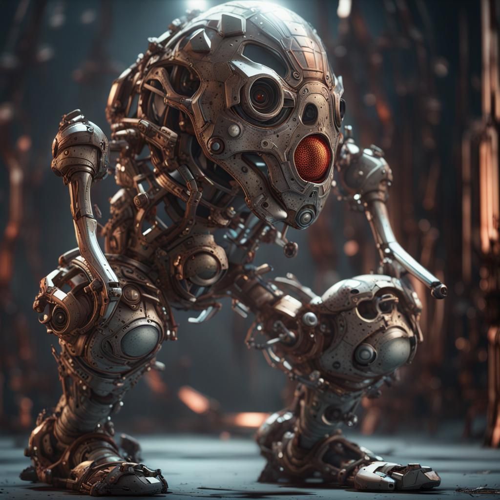 Harlequin Ichthyosis with Sci-Fi Mechanical Details