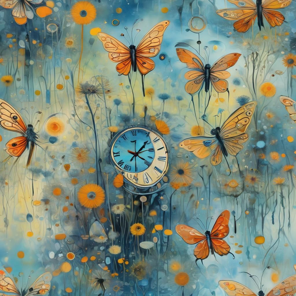 Surreal Dreamscape: Winged Fairies in Dark Fantasy Style