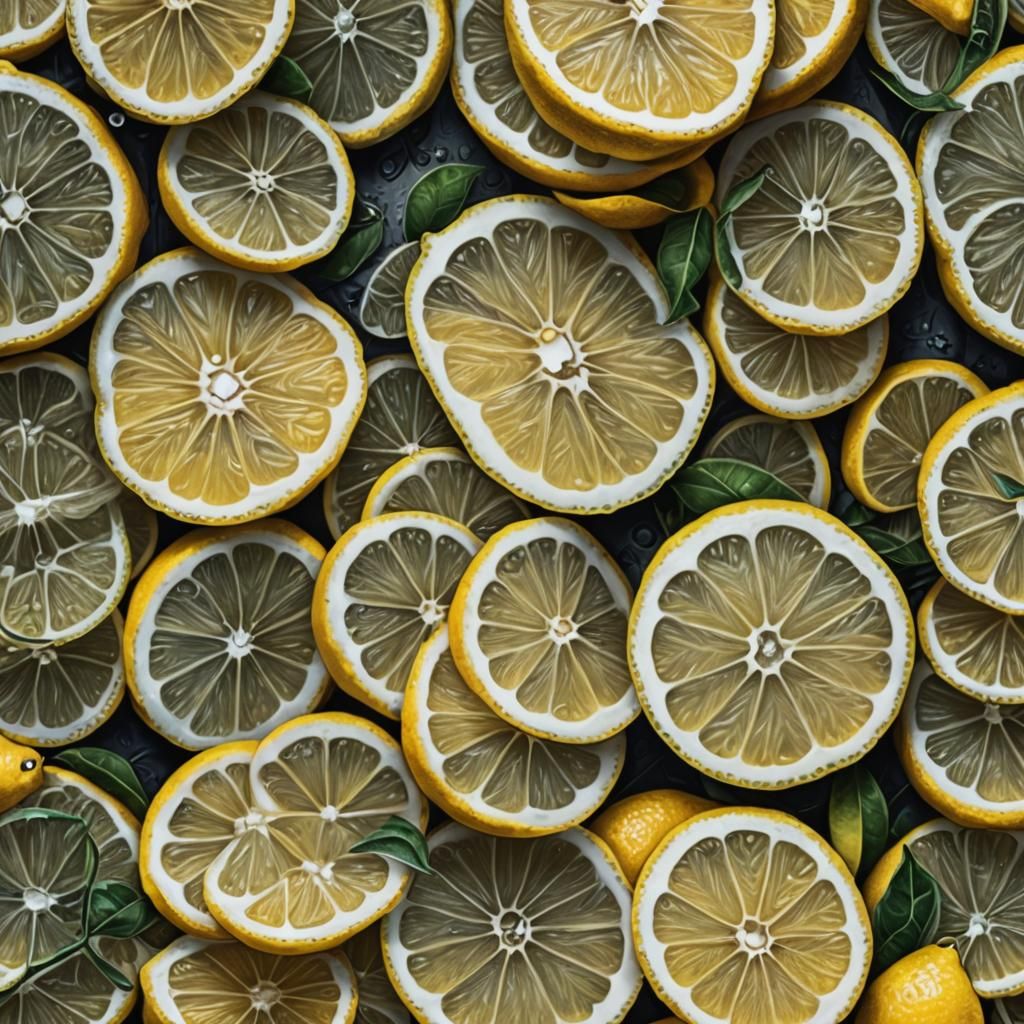 Hyperrealistic Lemon with Intricate Details in HDR