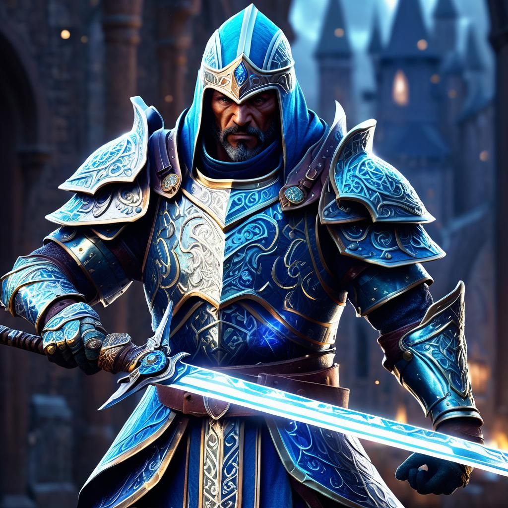 Paladin Battlemage with Legendary Sword