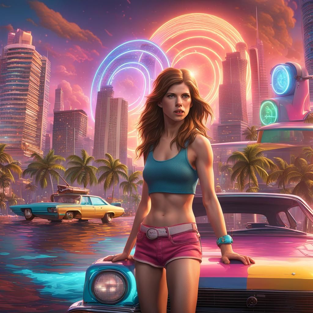 Anna Kendrick Time Travels to 1980s Miami