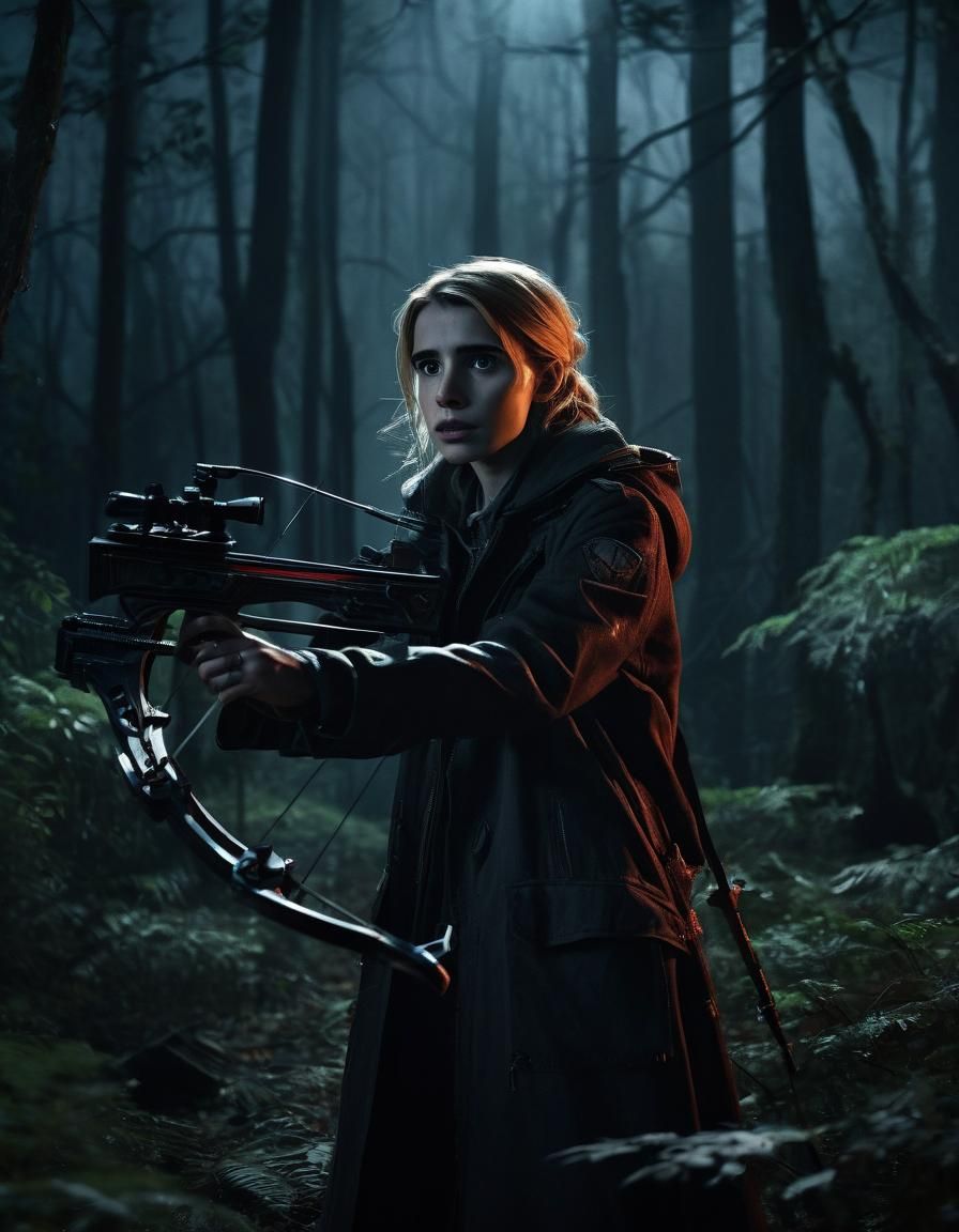 Gothic Noir: Mina Harker in Dark Forest