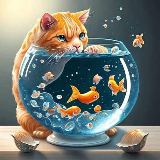 Glittering Fish in Detailed 8K Resolution