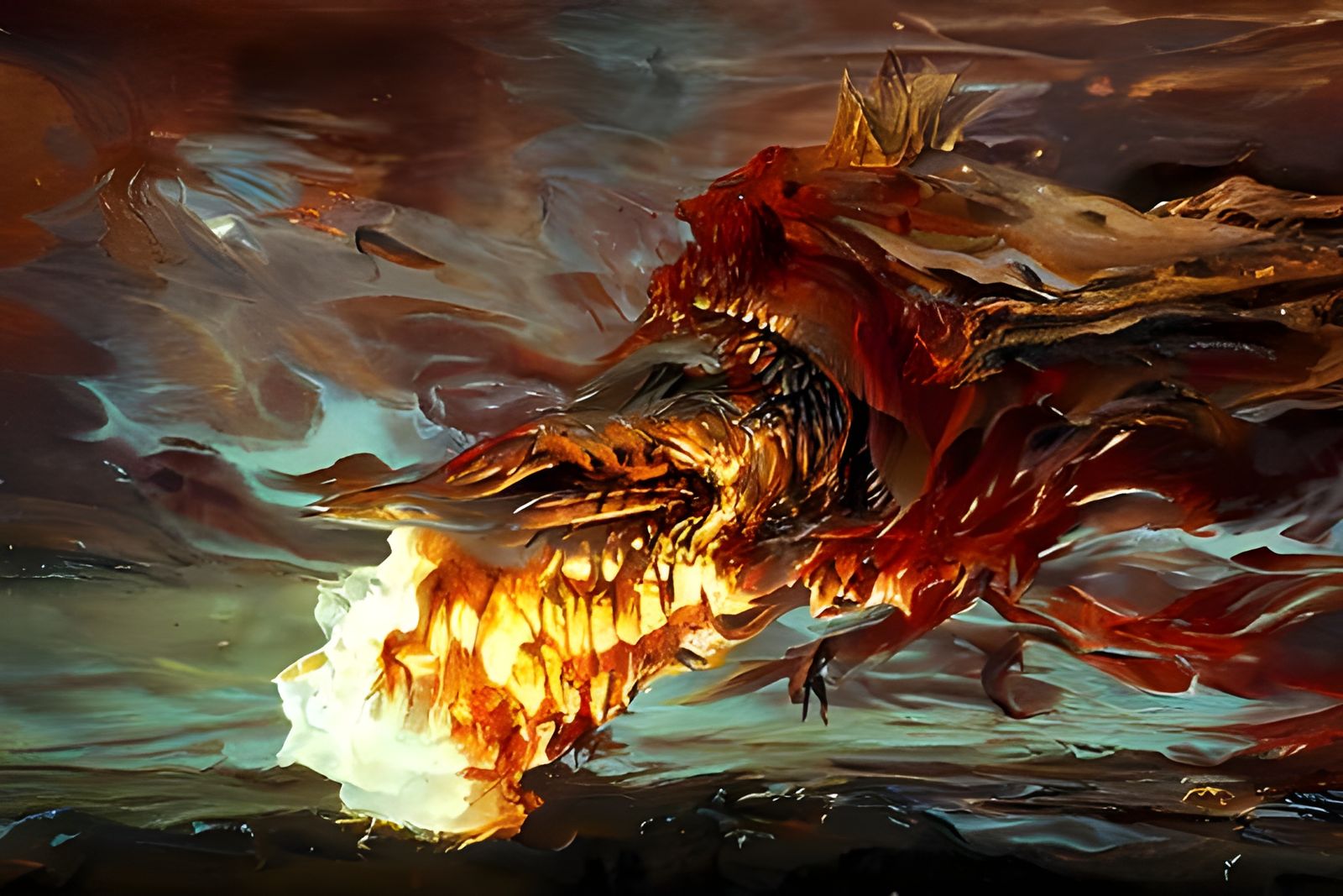 Dragon Breaths Nuclear Fire: Steampunk Cyberpunk Fantasy