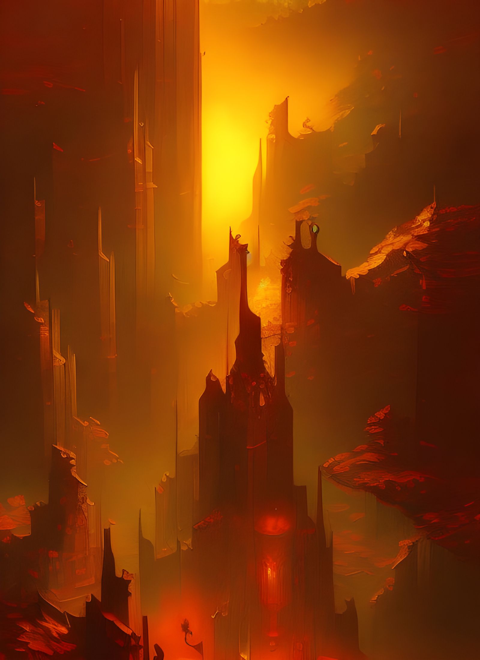 Striking Hyperreal Chaos Painting