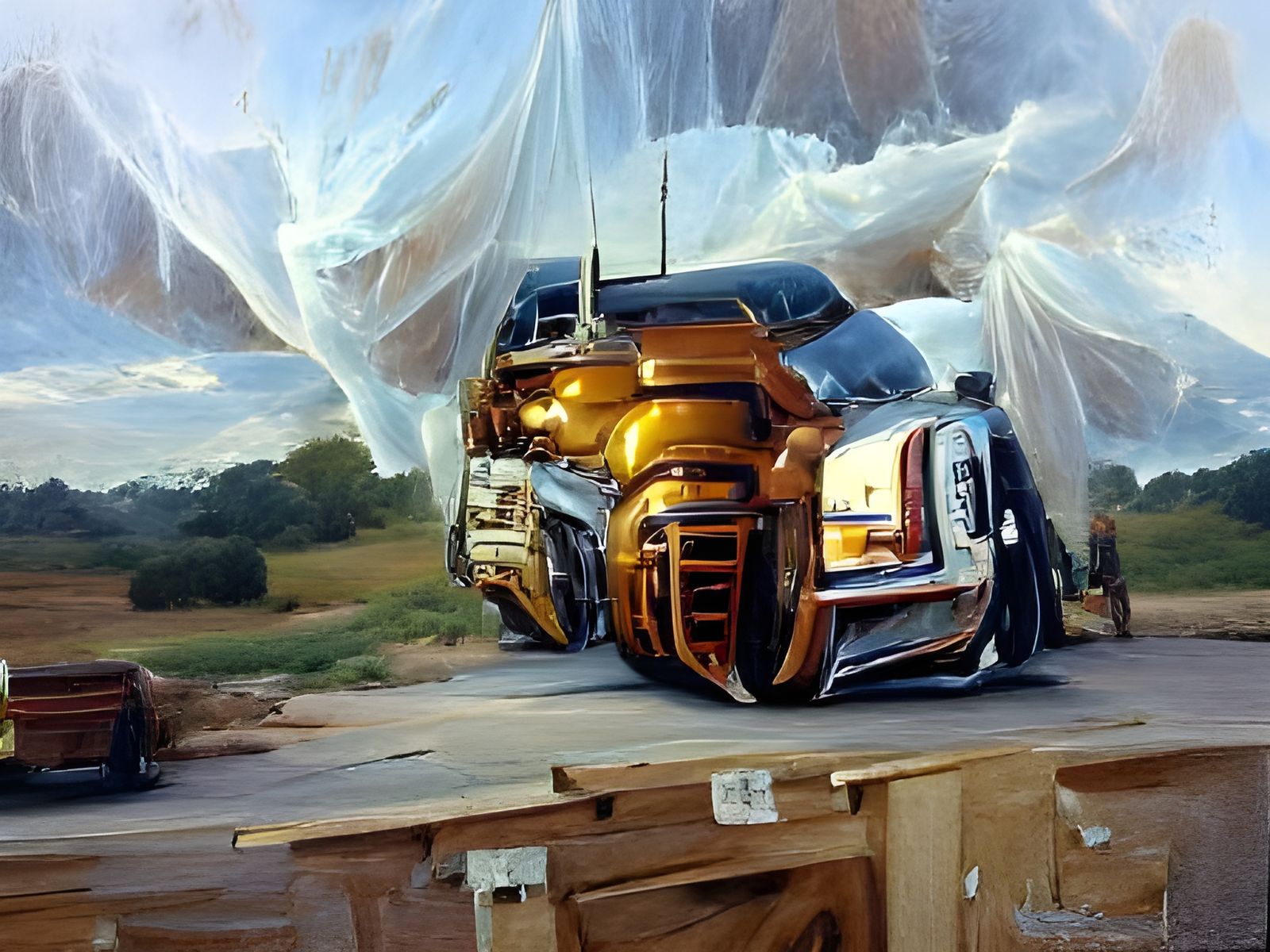 Autobots Roll Out: Oil Painting by Gurney