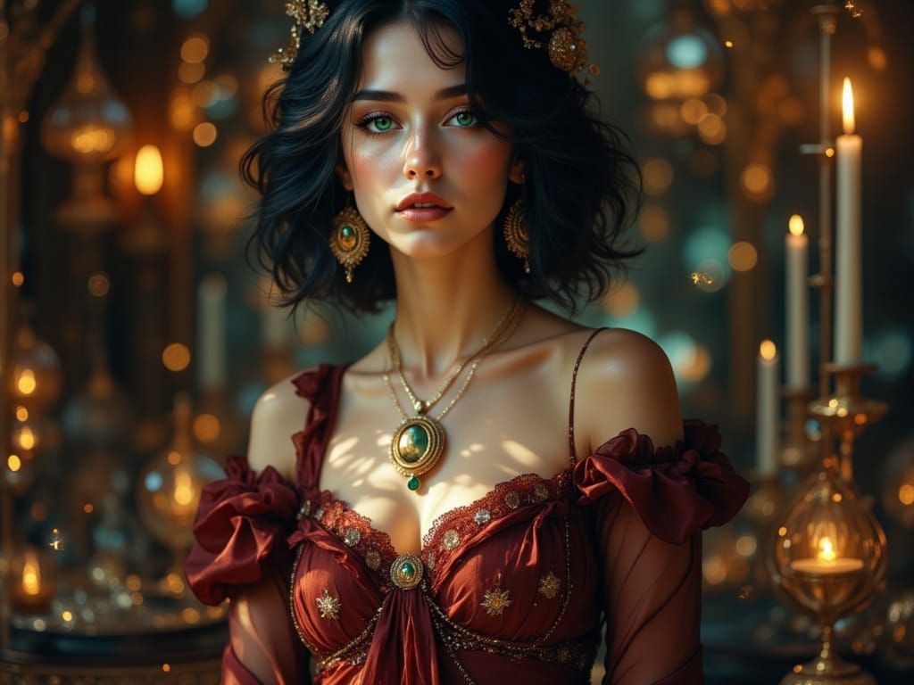 Librarian in Ancient Alchemy Library