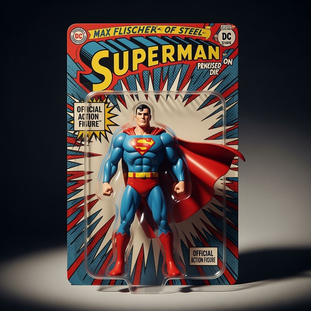 Max Fleischer’s version of Superman as an Action Figure in a...
