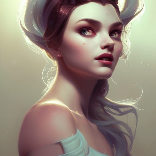 Cindy Lou Who Portrait in Hyperdetailed Style