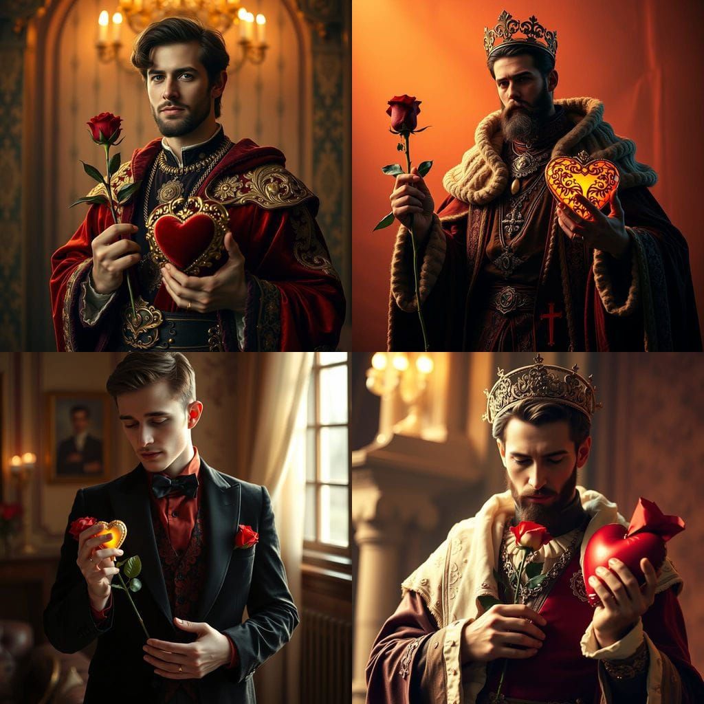 Elegant Saint Valentine in Cinematic Style