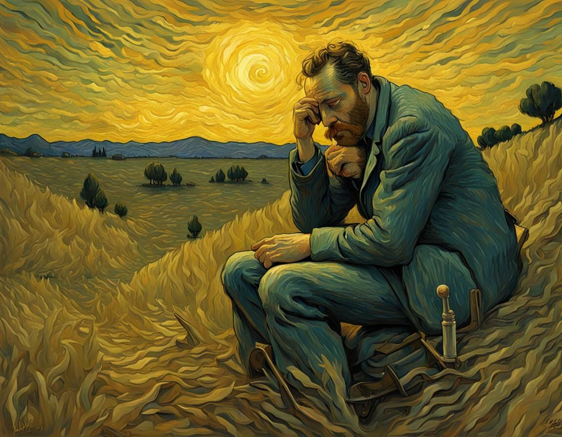 Dollhouse Dreams: Van Gogh Style Painting