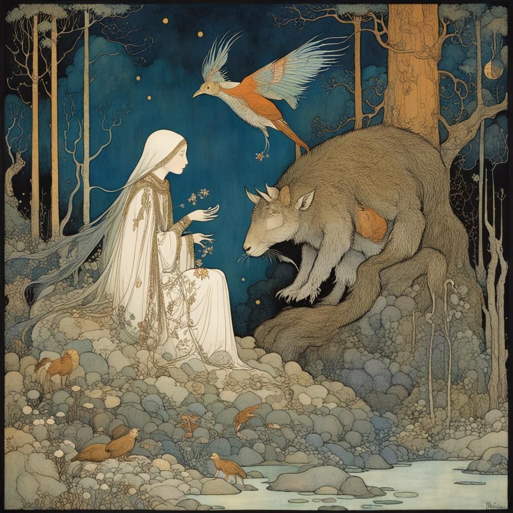 Ethereal Elven Matriarch Embodies Animal Whimsy