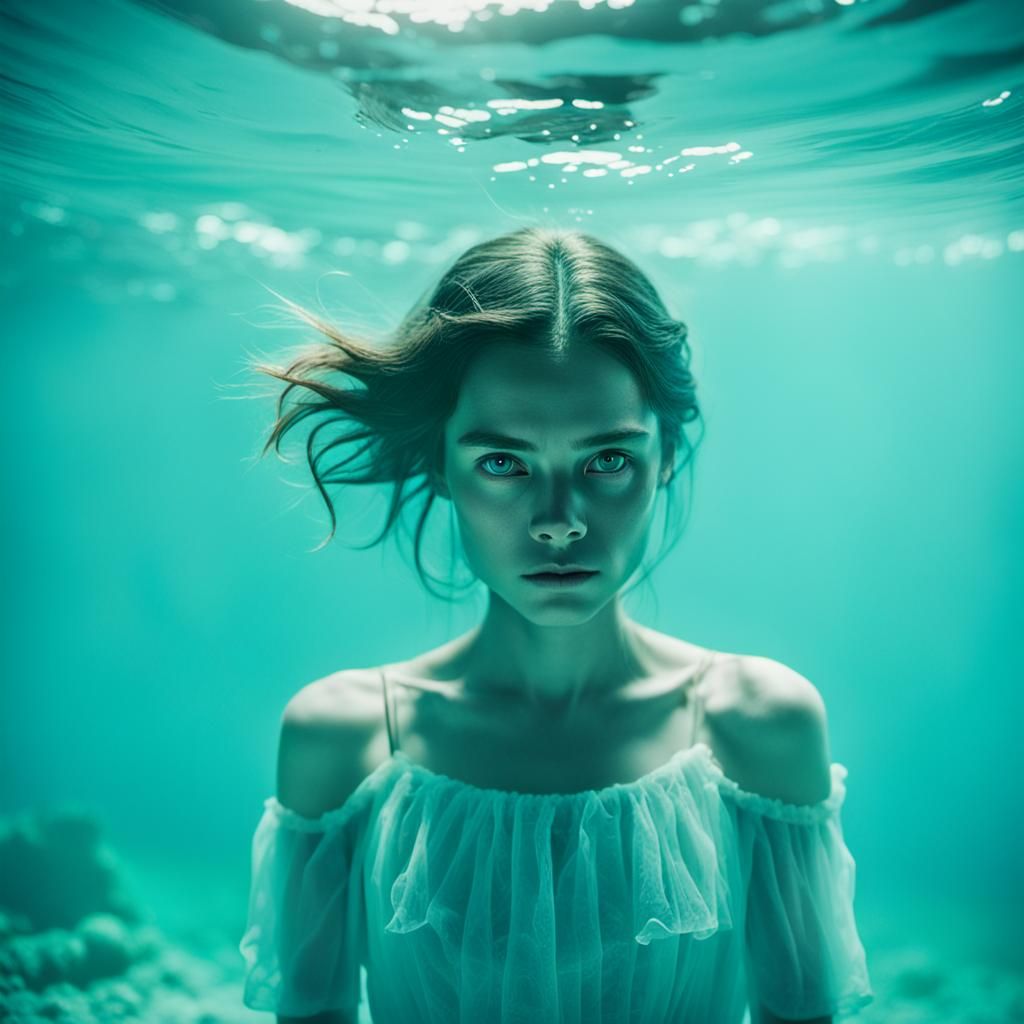 Dramatic Aquamarine Gemstone in Cinematic Style