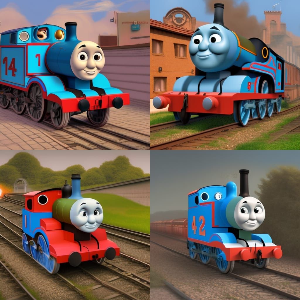 Thomas the Tank Engine: Pixar Style 3D Art