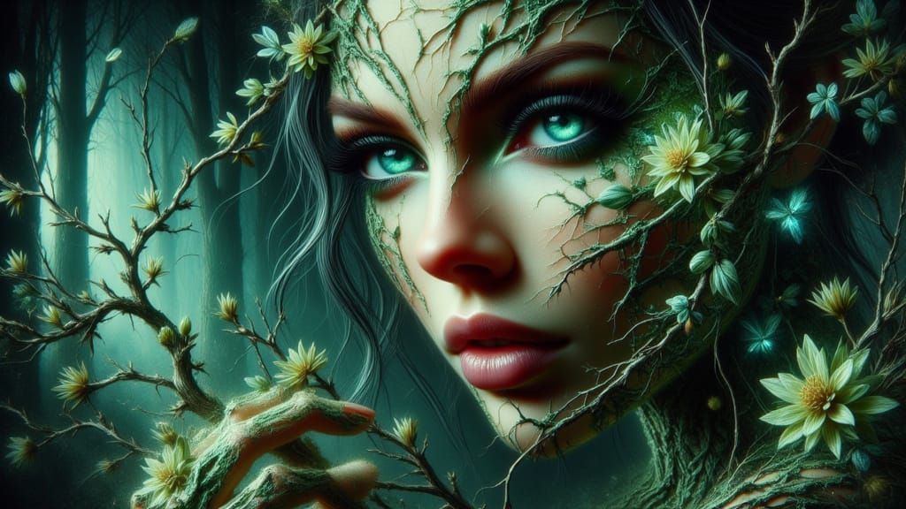 Nature's Fury: Powerful Sorceress of the Elements