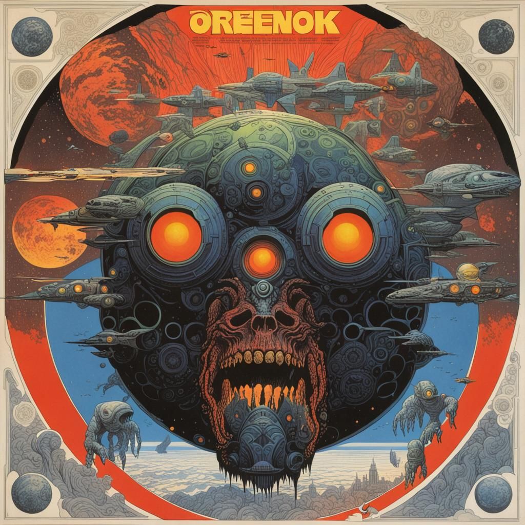Orenok Album Cover in Druillet Style