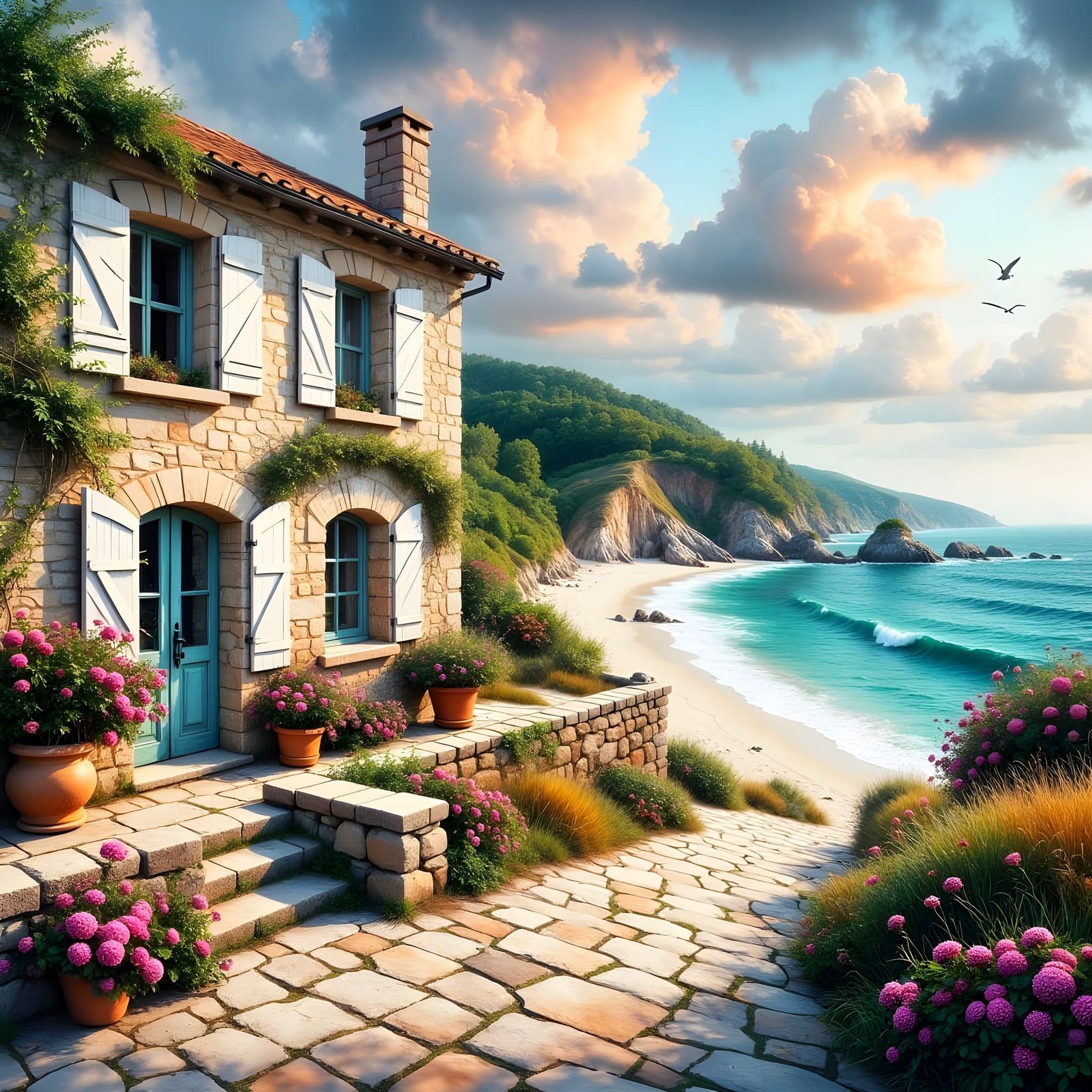 Mediterranean Dream Cottage by the Sea