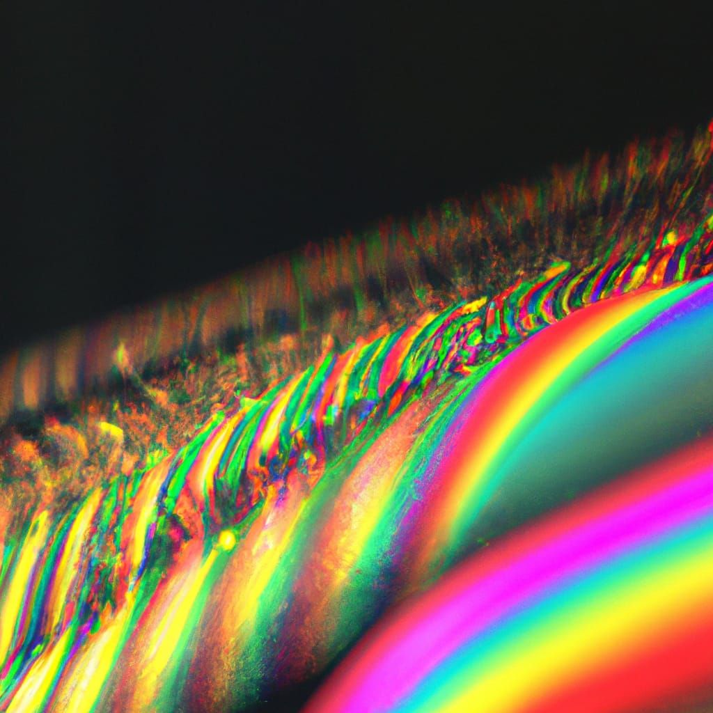 Vibrant 8K 3D Rainbow Realm