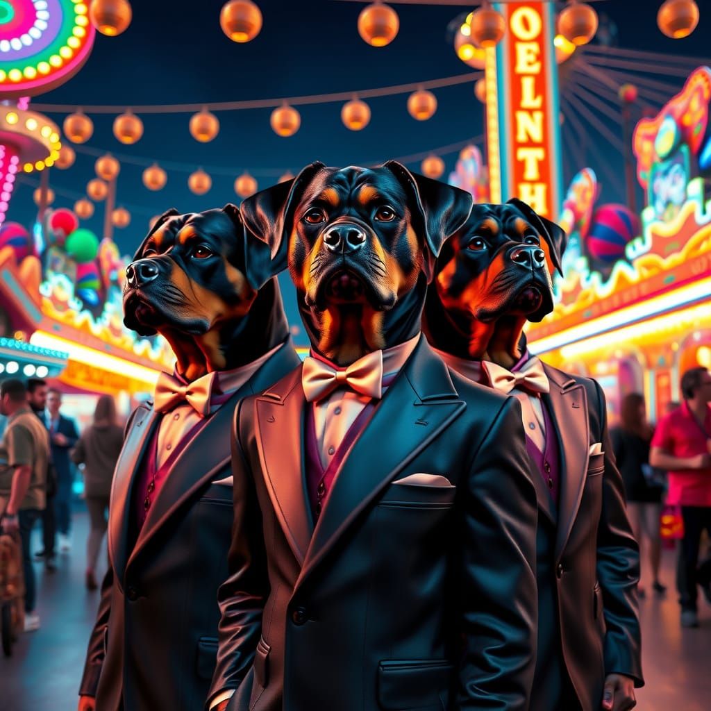 Rottweiler Gods of Carnival Splendor