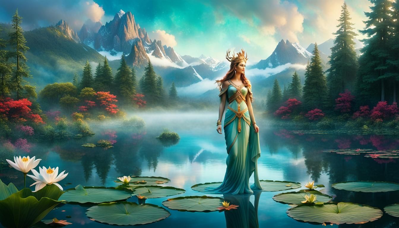 Fantasy Wallpaper Series: The Goddess of the Lake