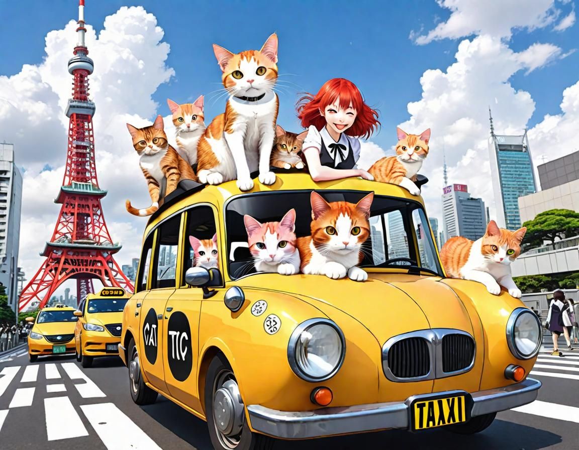 Cute Cat Taxi 2