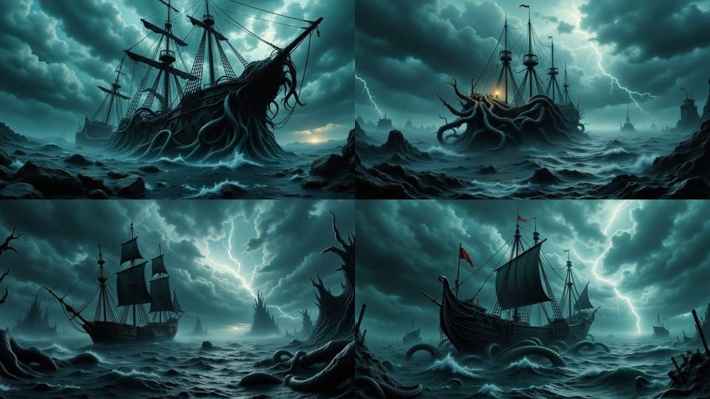 Kraken Attack: Cinematic Ship Destruction