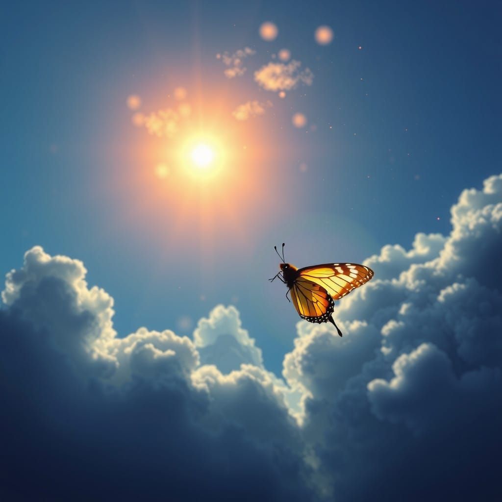 A Celestial Cocoon Unfolds in Vibrant Colors