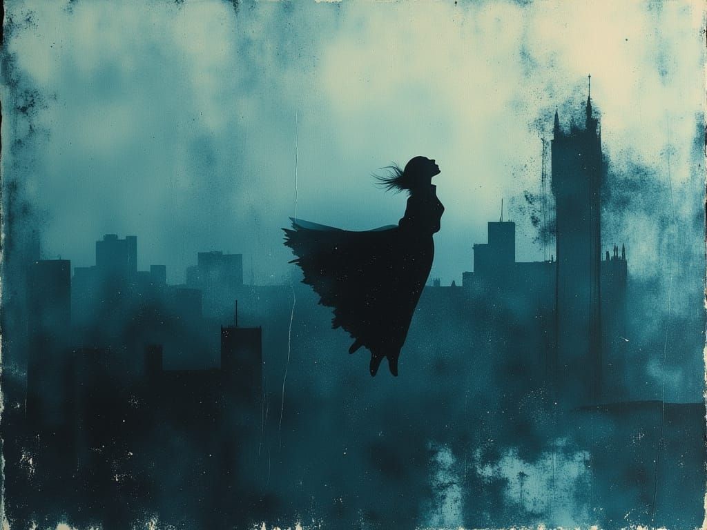 Surreal Breakup Scene as Double Exposure Art