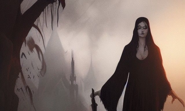 Sinister Witch Rituals in Dystopian Colors