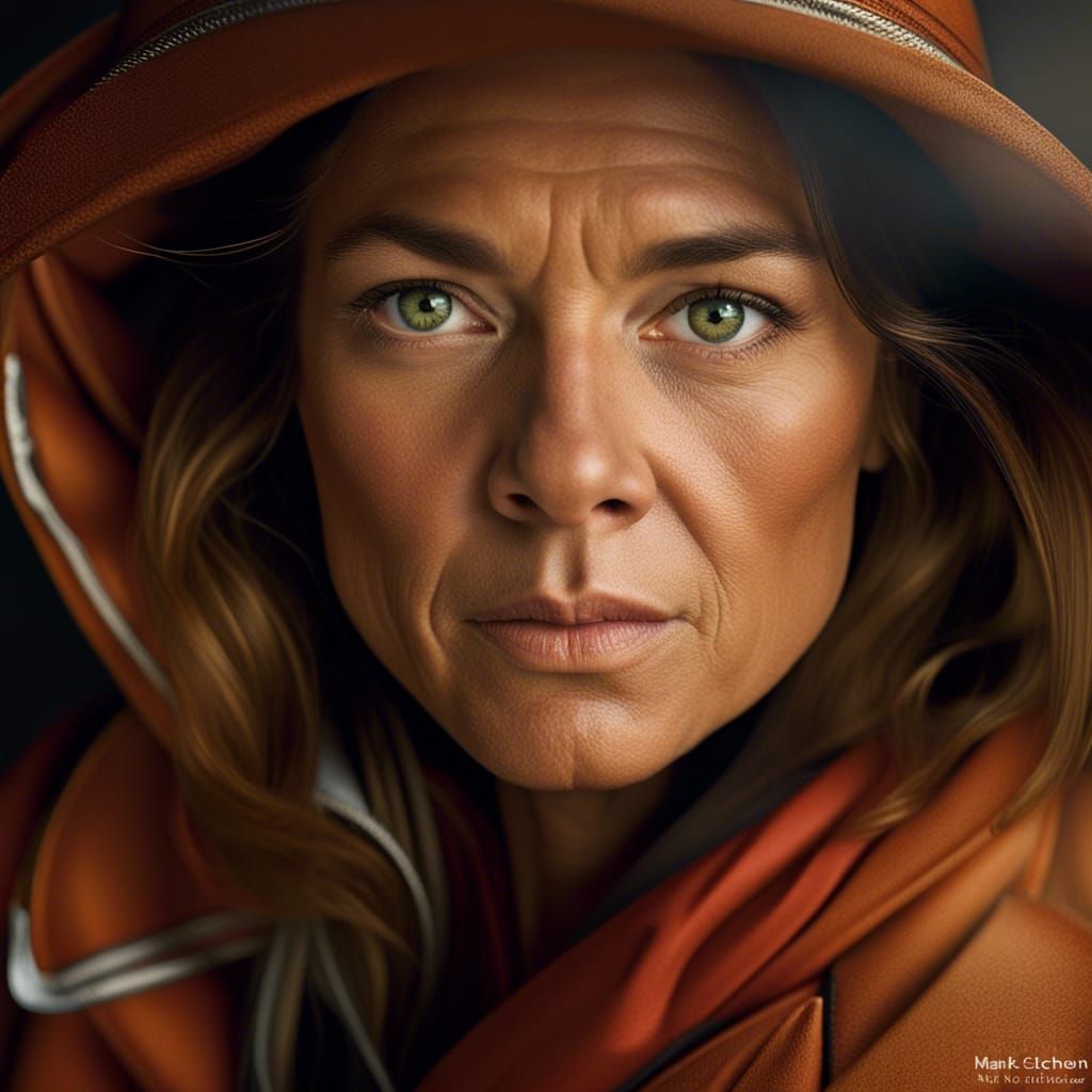 Professional Close-Up Color Portrait with Bokeh