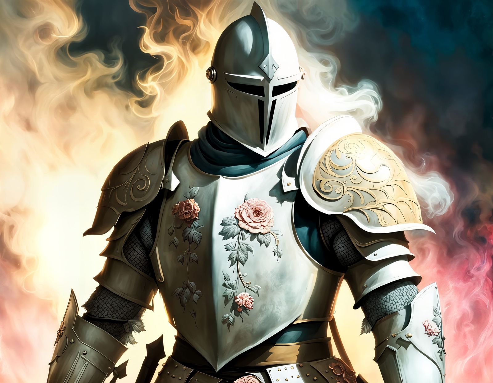 Zombie Knight in Dark Fantasy Style