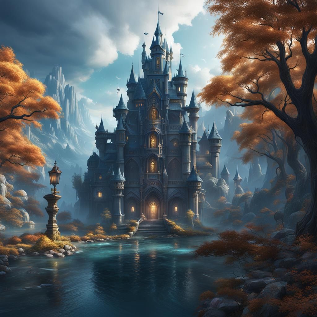 Fantastical Matte Painting in Deep Color