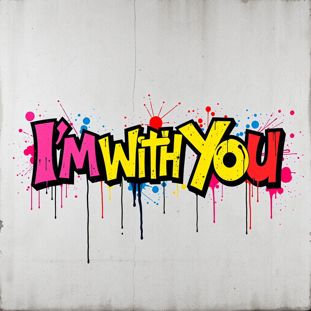 Graffiti Art: I'm With You in Street Art Style