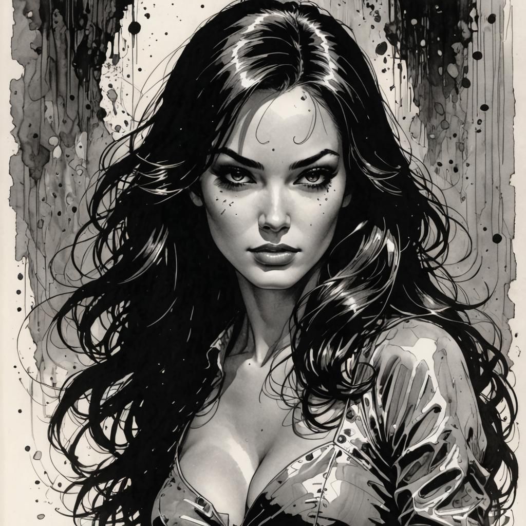 Claudine Auger in Marc Silvestri Comic Style