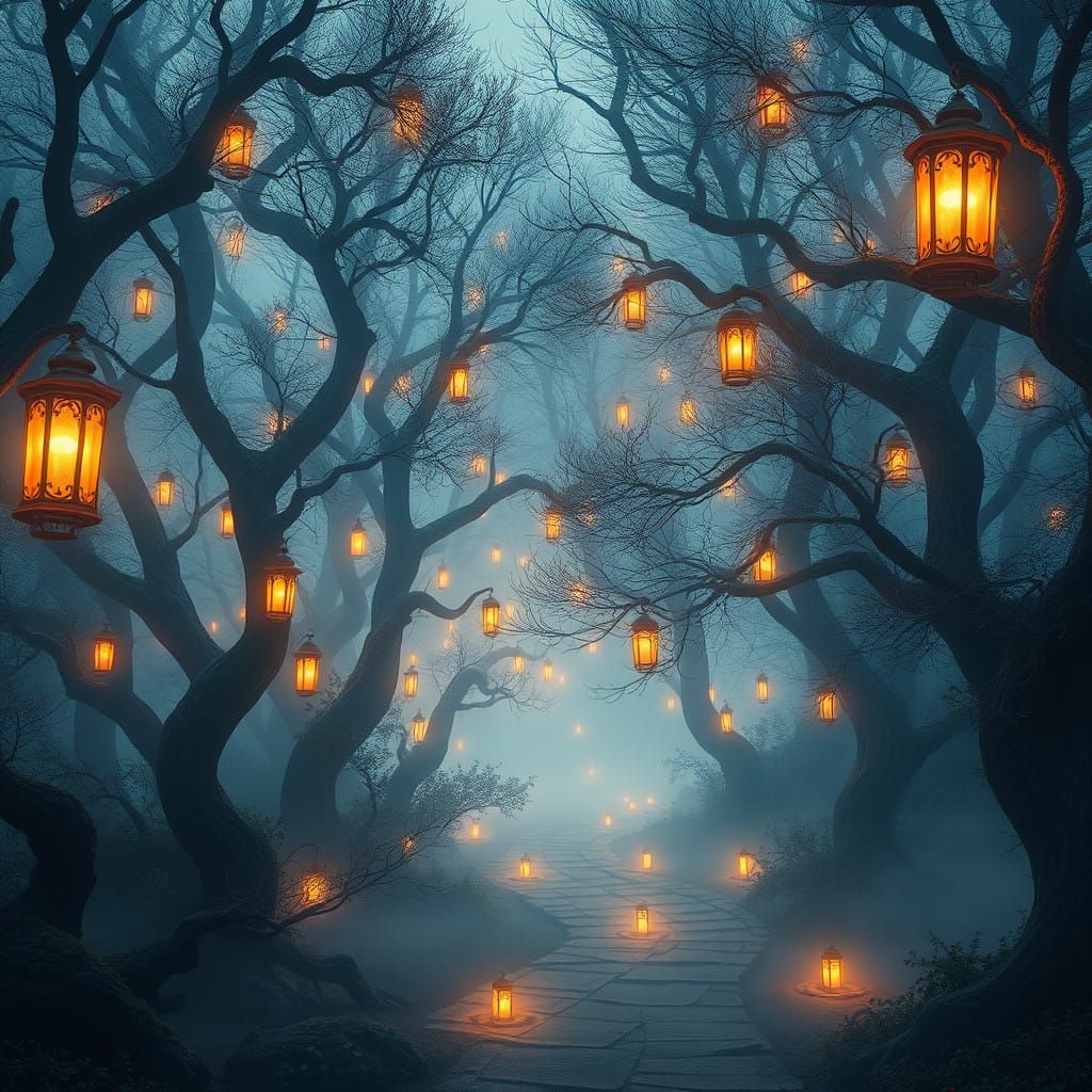 Enchanted Faerie Realm in Rich, Dreamlike Hues