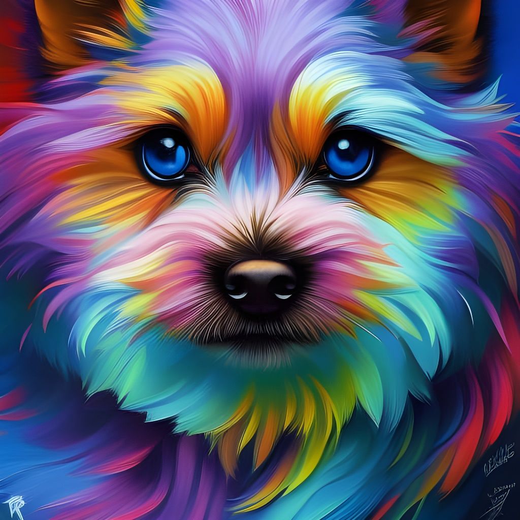 Yorkie - Wanting A Rainbow Pony