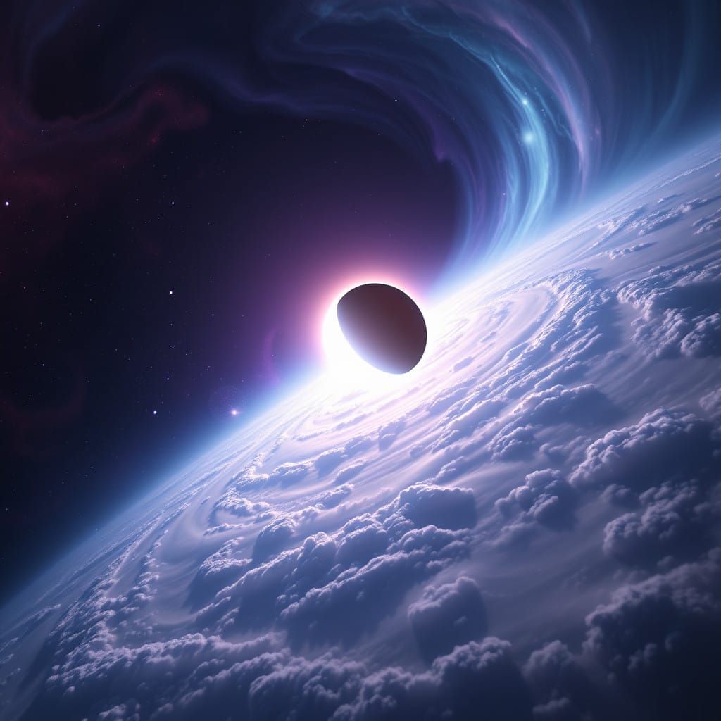Ethereal Dawn of a Cosmic Eclipse