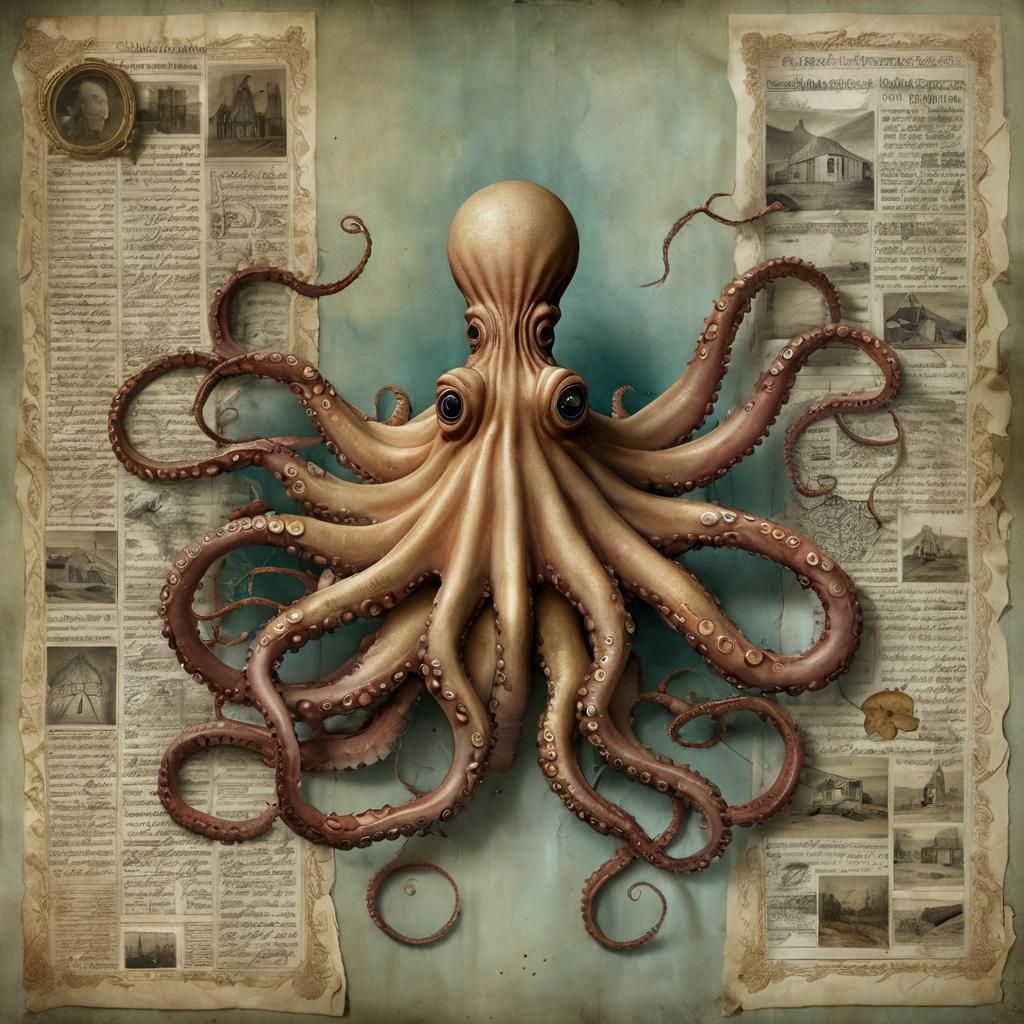 Codex Seraphinianus Octopus in Asylum Setting