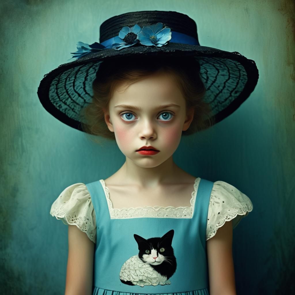 Enigmatic Shadow Portrait in Fairytale Chic Style