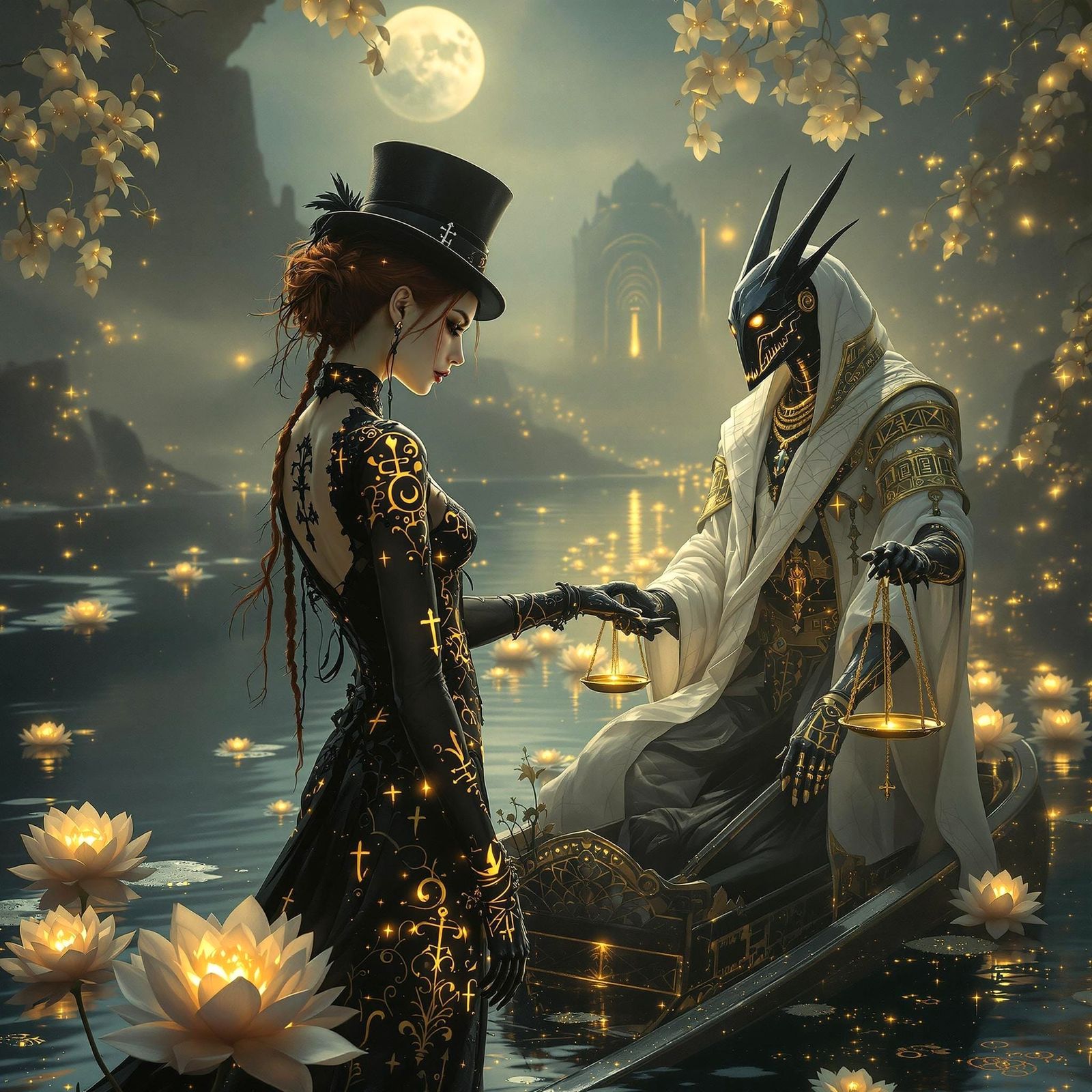 Gothic Death and Charon on the Styx