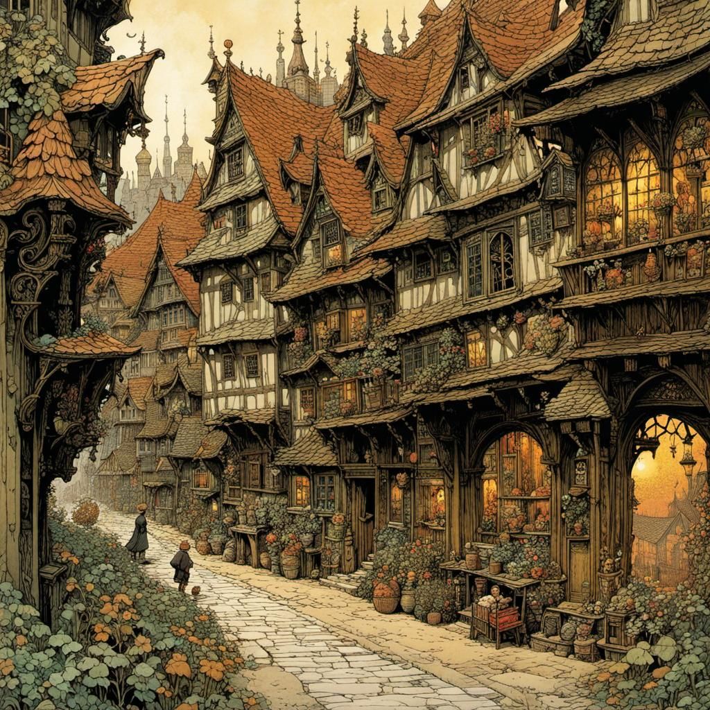 Intricate Heart Sees the Invisible: Art Nouveau Style