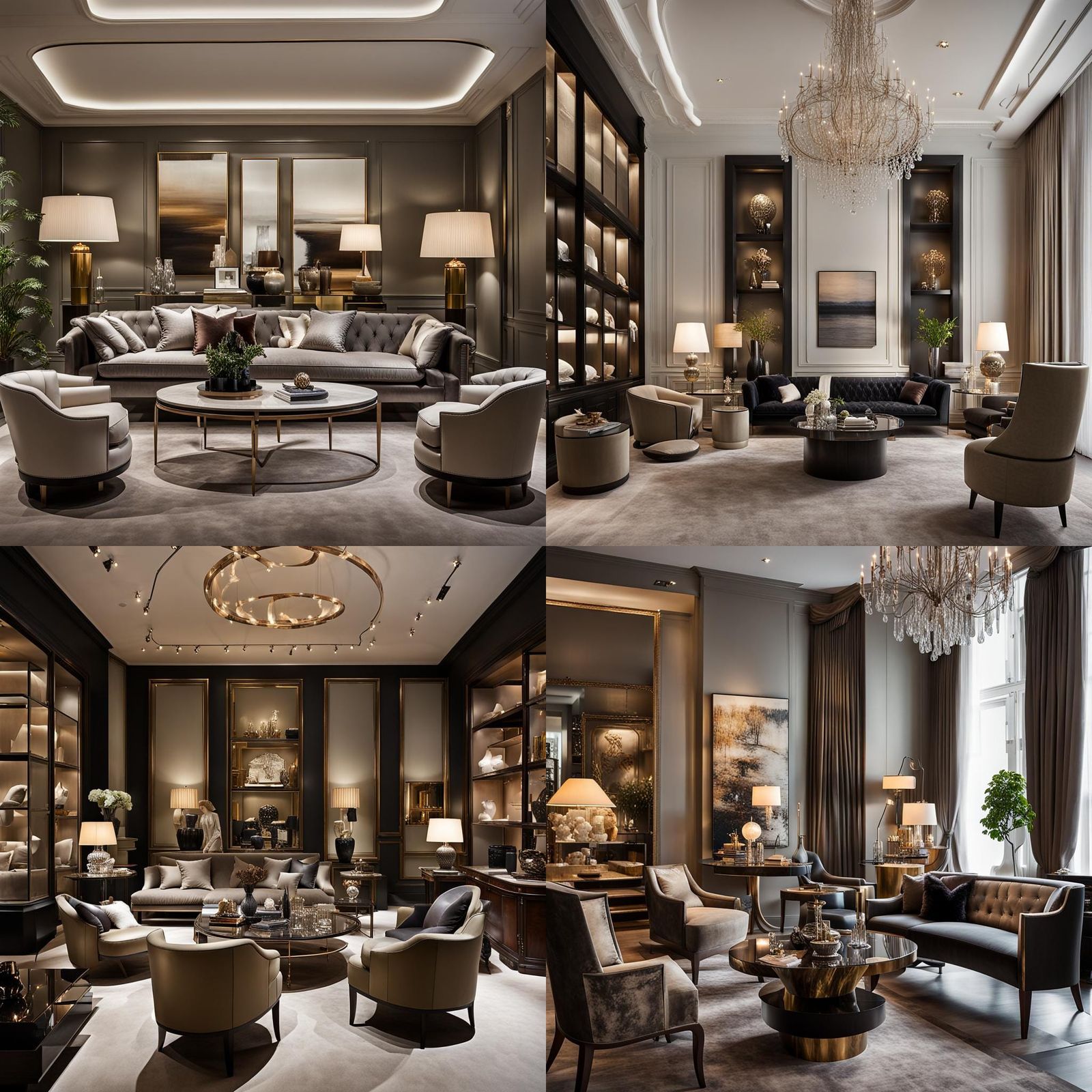 Luxury Furniture Showroom: High-End Interior Design