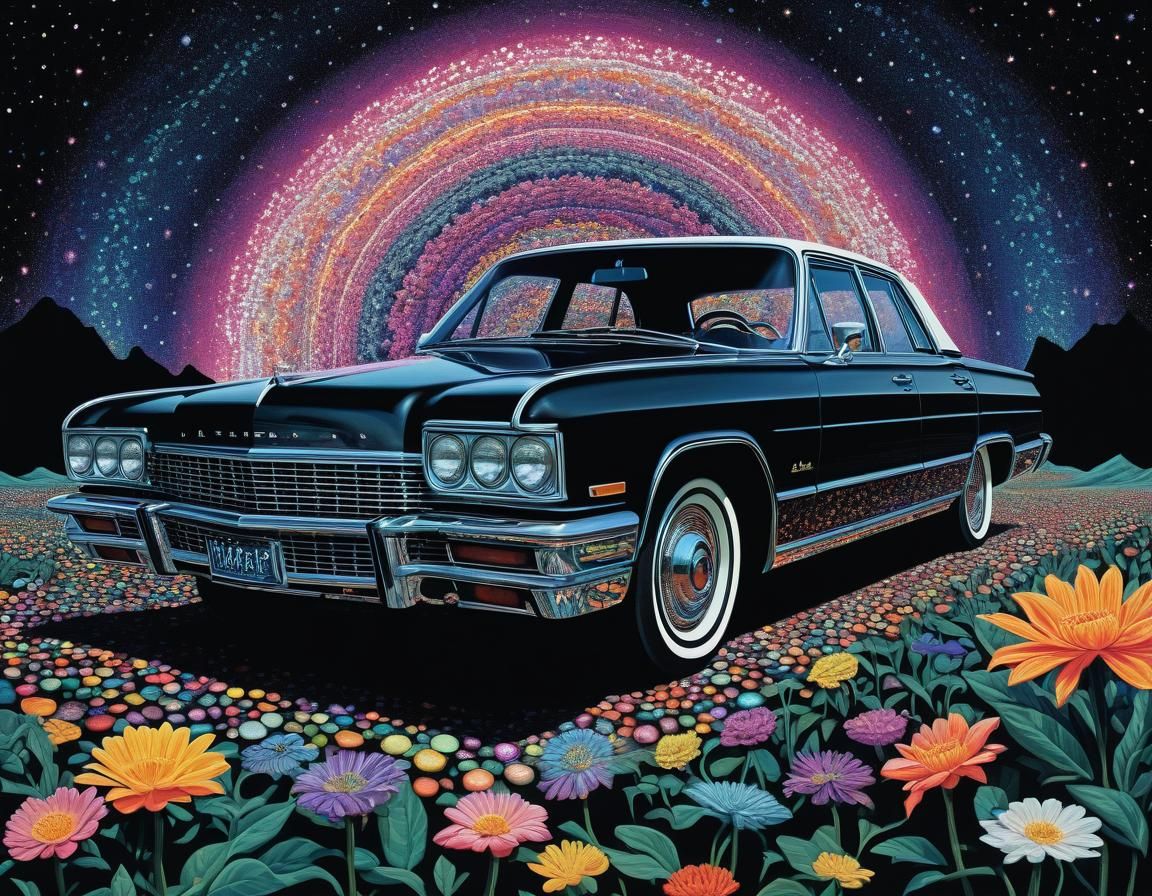 Slam Car Album Cover in Minimalist Style