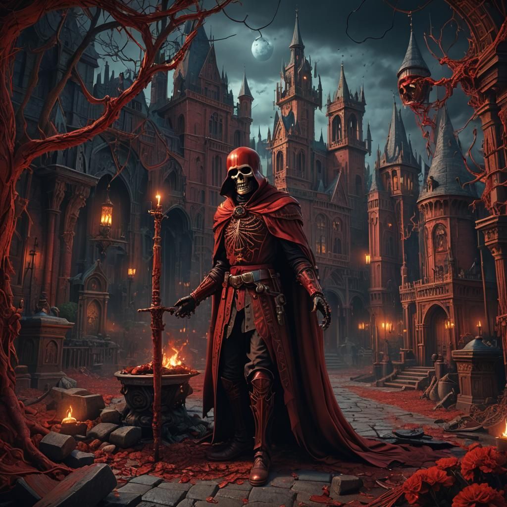 The Masque of the Red Death: Detailed Matte Painting