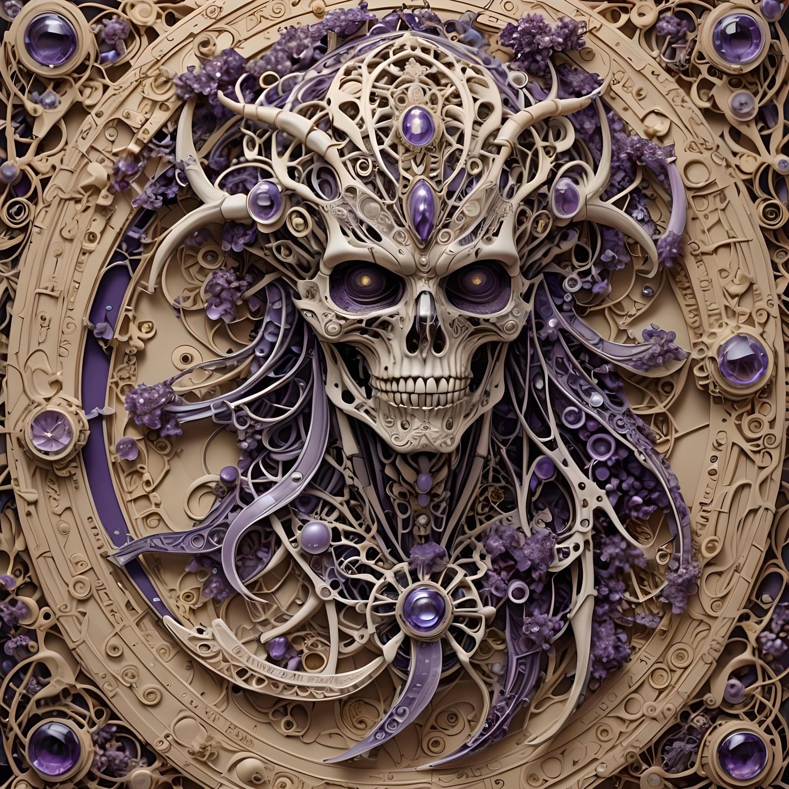 Berserker in Australian Flora with Amethyst Fractals