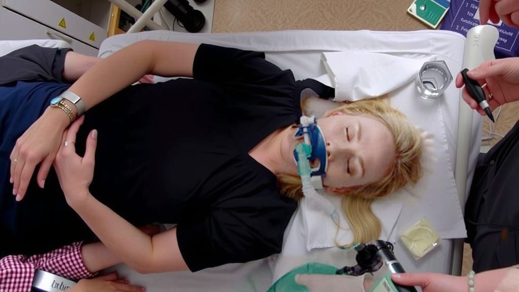 Operating Theater Scene: Patient on Surgical Table