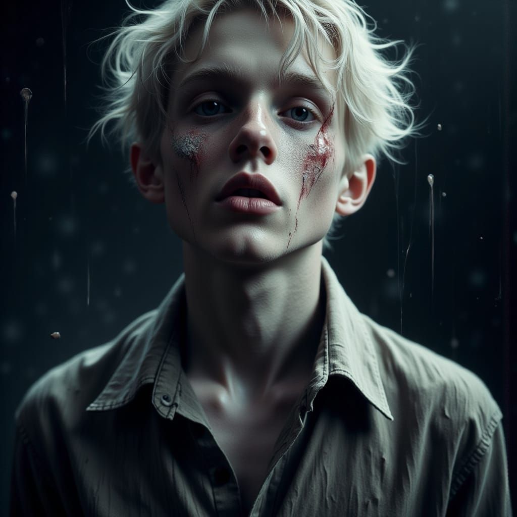 Teenage Boy in Soft Boy Aesthetic, Cinematic Style