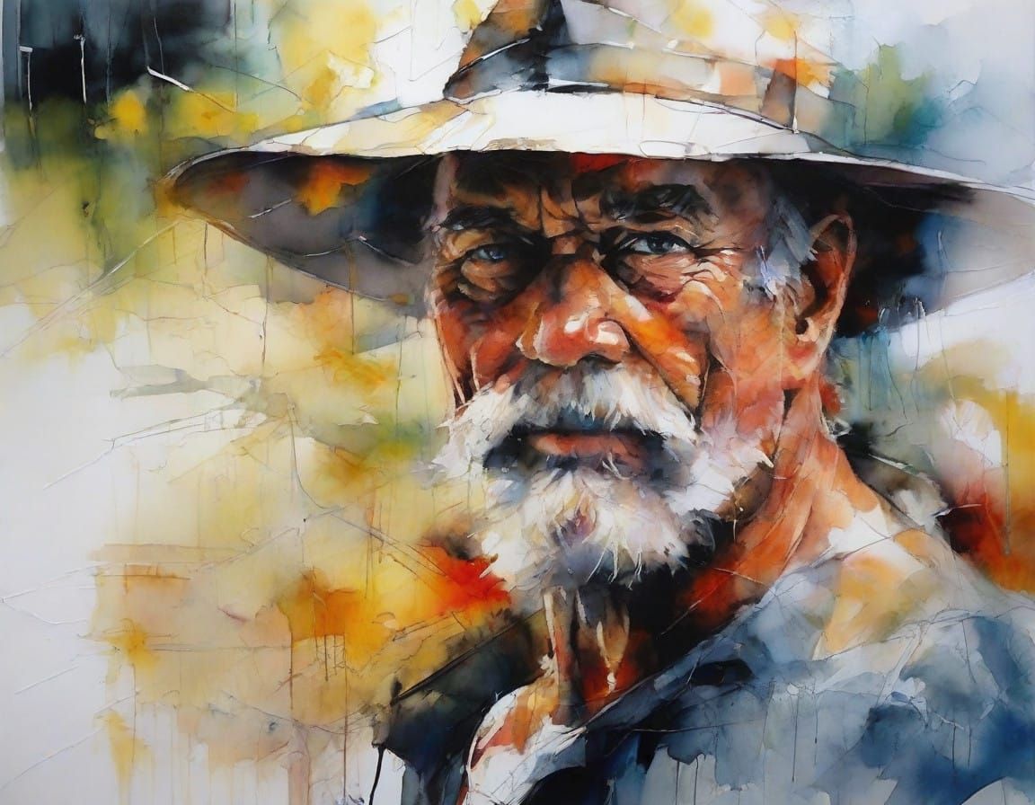 Surreal Suburban Bliss in Vibrant Watercolour Style